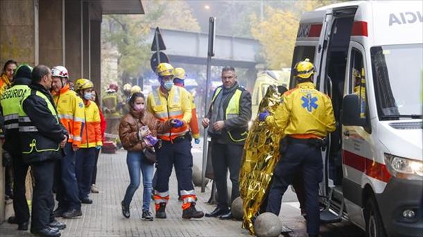 150 personas heridas en un choque de trenes en Barcelona