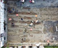 Miembros de Aranzadi hallan restos de 40 víctimas del franquismo en el cementerio de Orduña 