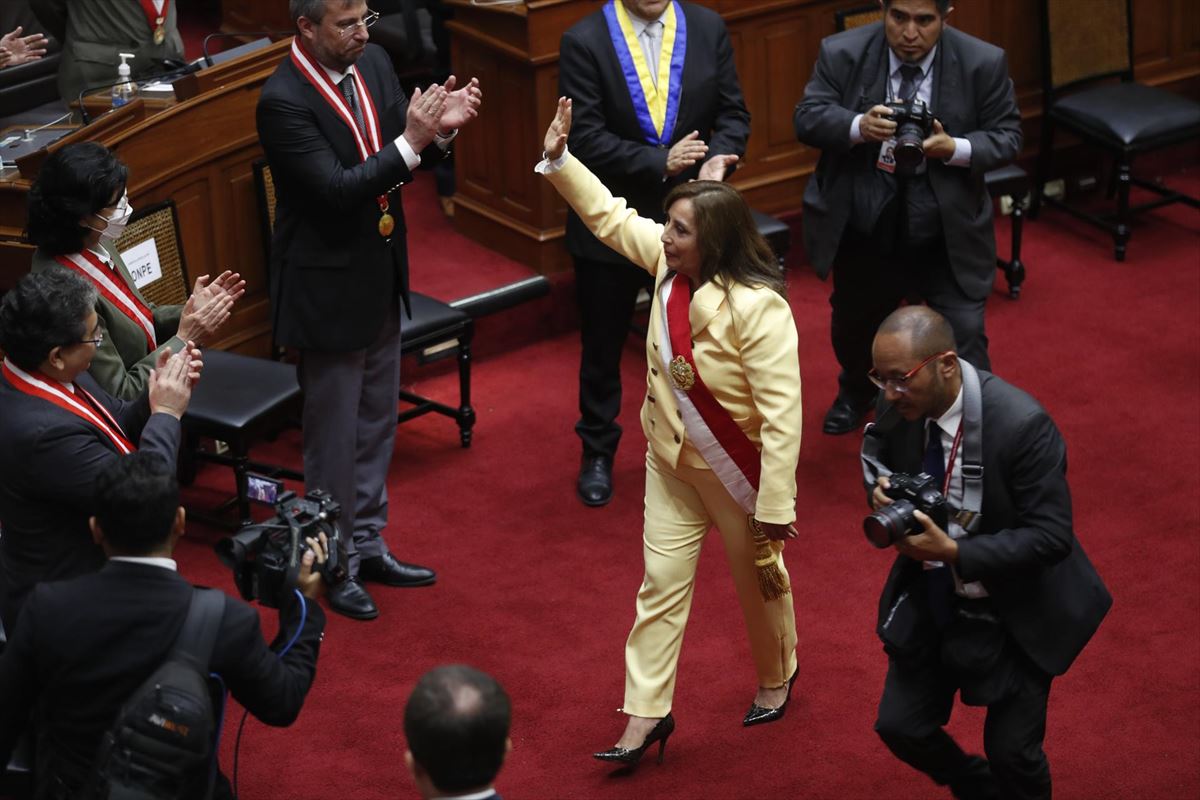 Presidenta de Perú, Dina Boluarte. Foto: EFE