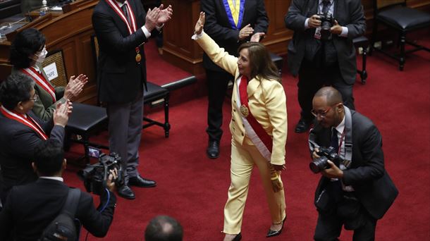 Presidenta de Perú, Dina Boluarte. Foto: EFE