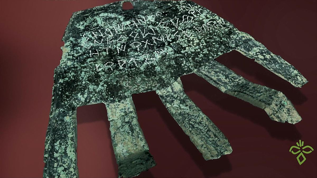 La mano de Irulegi, elegida como uno de los diez hallazgos arqueológicos referentes a nivel mundial