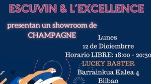 Showroom de Champagne en Lucky Buster (Bilbao) con Escuvin