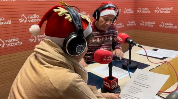 Así se grabó el villancico de Radio Vitoria