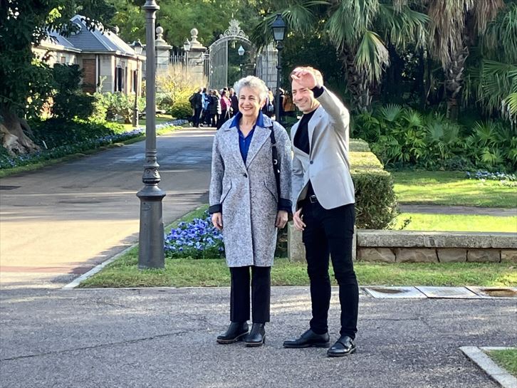 Sonia Hernando y Ramsden en el Palacete Albéniz