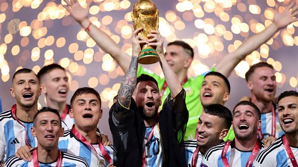 Argentina logró el título en el último Mundial, en Catar. Foto: EFE. 