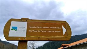 La vía verde del Parque Lineal del Nervión, que atraviesa la comarca de Aiaraldea, estará completada en 2024