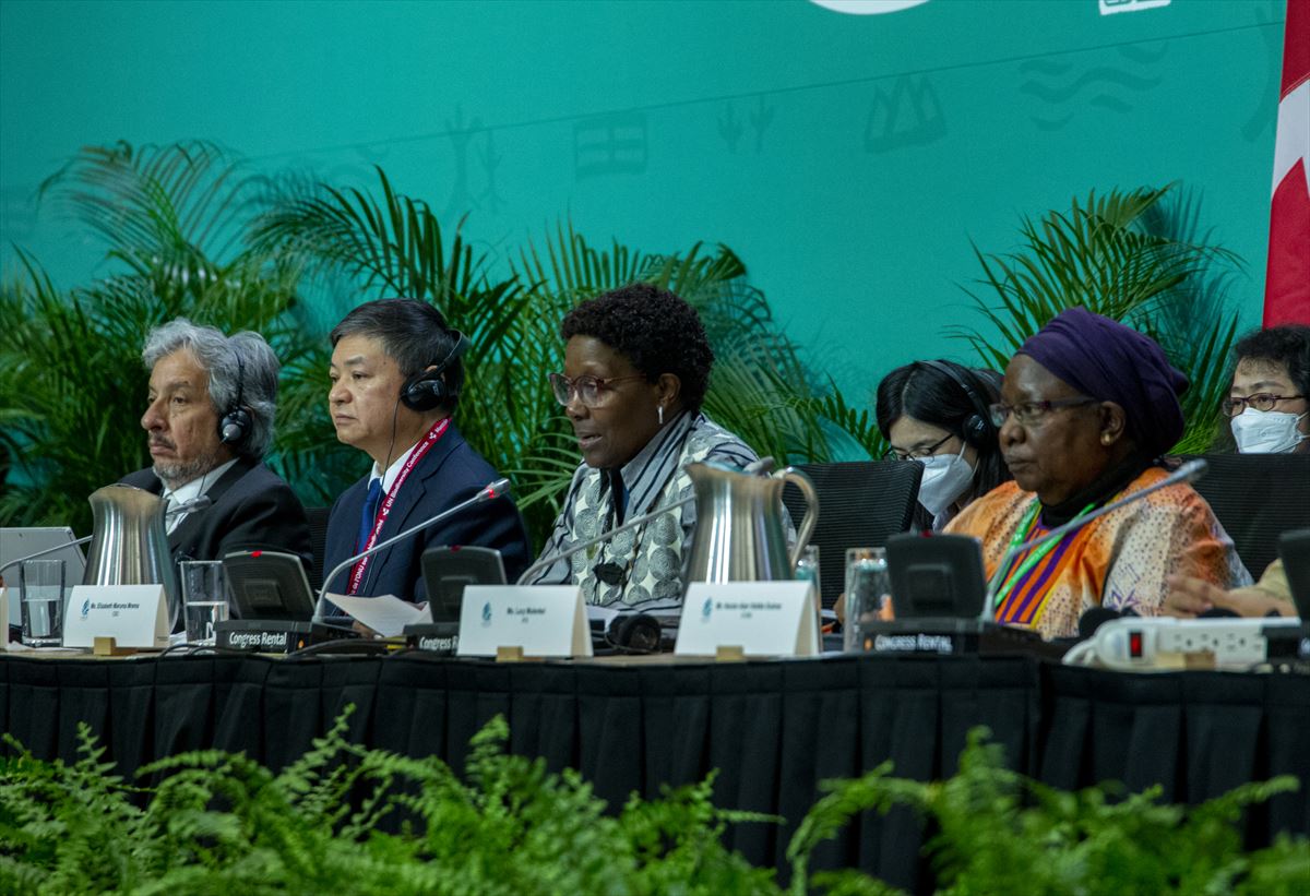 COP15eko parte-hartzaile batzuk. Argazkia: EFE