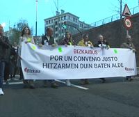 Trabajadores de cuatro de las cinco concesionarias de Bizkaibus están llamados hoy a la huelga