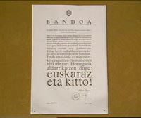 El original bando … euskaraz eta kitto! del Ayuntamiento de Eibar cumple 40 años  