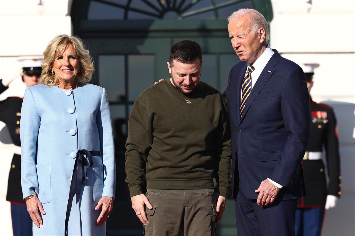Joe Biden ha recibido a Volodimir Zelenski en la Casa Blanca. Foto: EFE