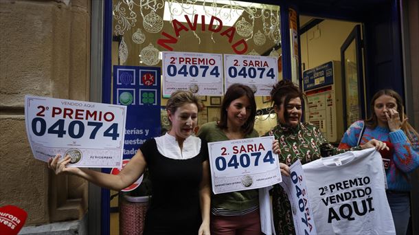 El segundo premio ha caído en Bilbao. Foto: EFE.