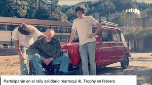 Ibon y Andoni reforman el viejo Renault 4 de su aitita, recientemente fallecido, para participar en un rally