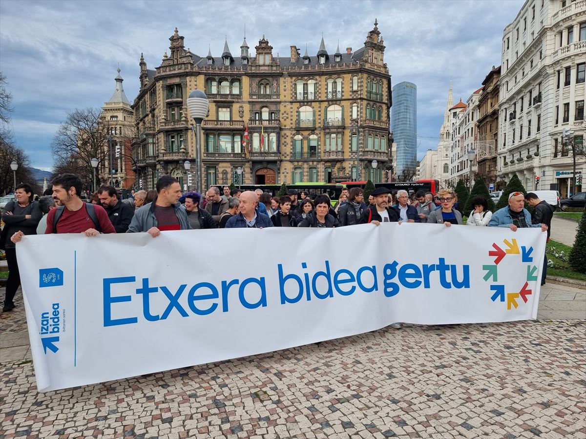 Presentación de la movilización de Bilbao. Foto: Sare