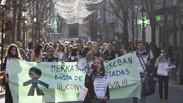 Manifestación en Donostia-San Sebastián. Foto: EFE