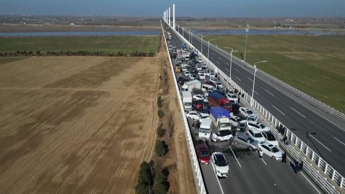 Colisión en China