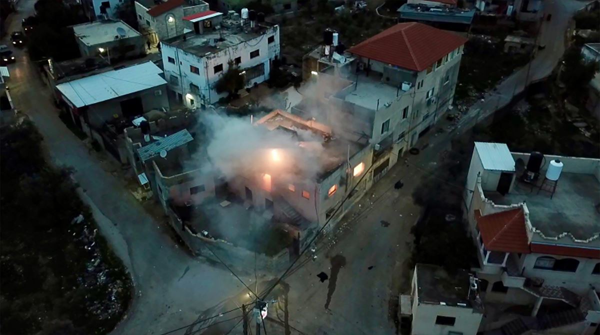 Tropas israelíes demolen una vivienda en Cisjordania. Foto: EFE.