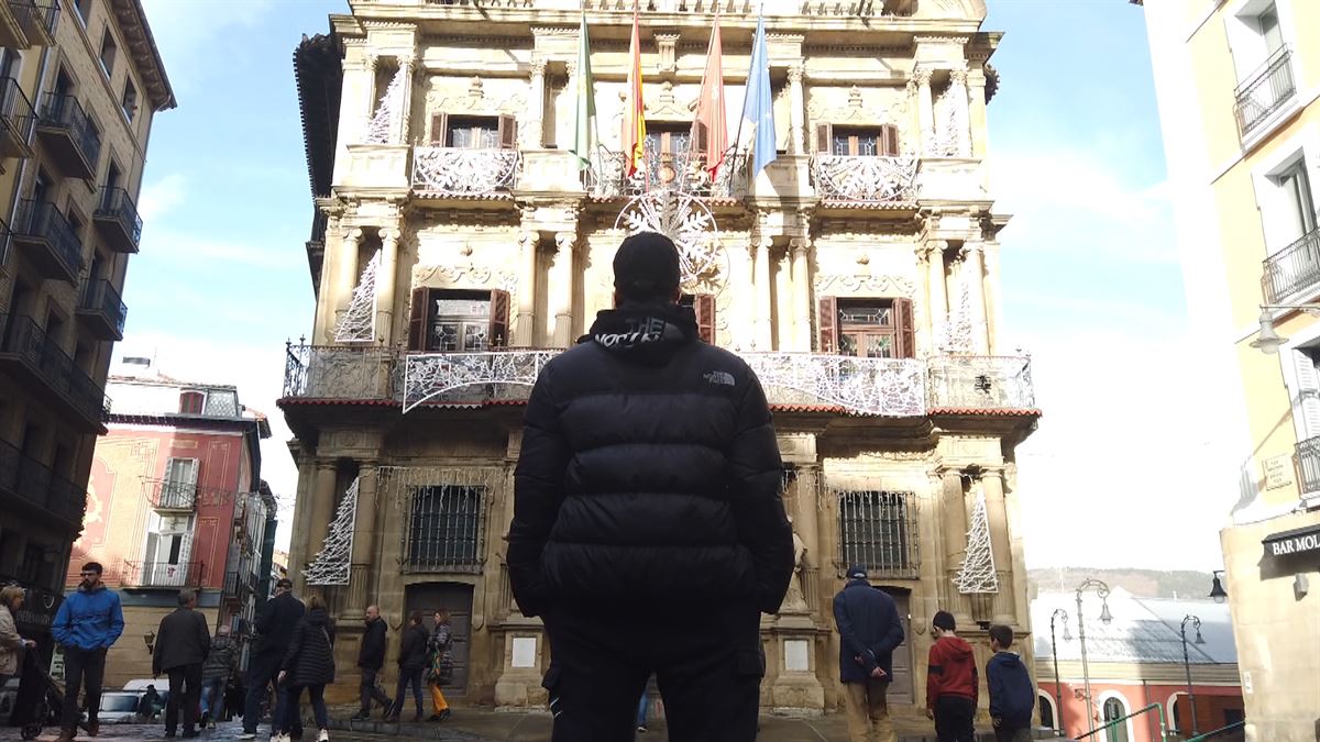 Mani en el ayuntamiento de Pamplona