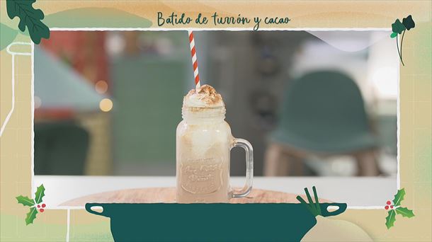 Batido de turrón y cacao