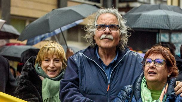 Joan Tardà, en una manifestación celebrada en Bilbao. 