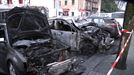 Arden cuatro coches en Astigarraga tras iniciarse un incendio en uno de los vehículos