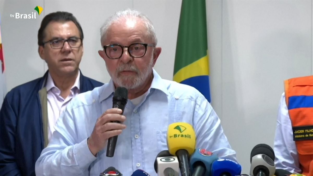 Lula da Silva. Imagen obtenia de un vídeo de Agencias.