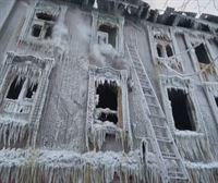 El frío congela casas en Rusia