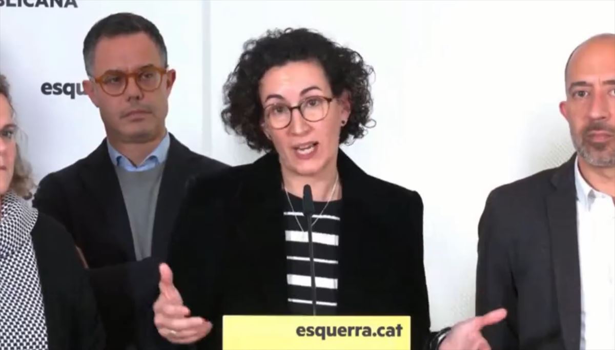 Marta Rovira, Esquerra Republicanako idazkari nagusia. Argazkia: @Esquerra_ERC