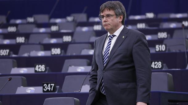 Carles Puigdemont, en el Parlamento Europeo.