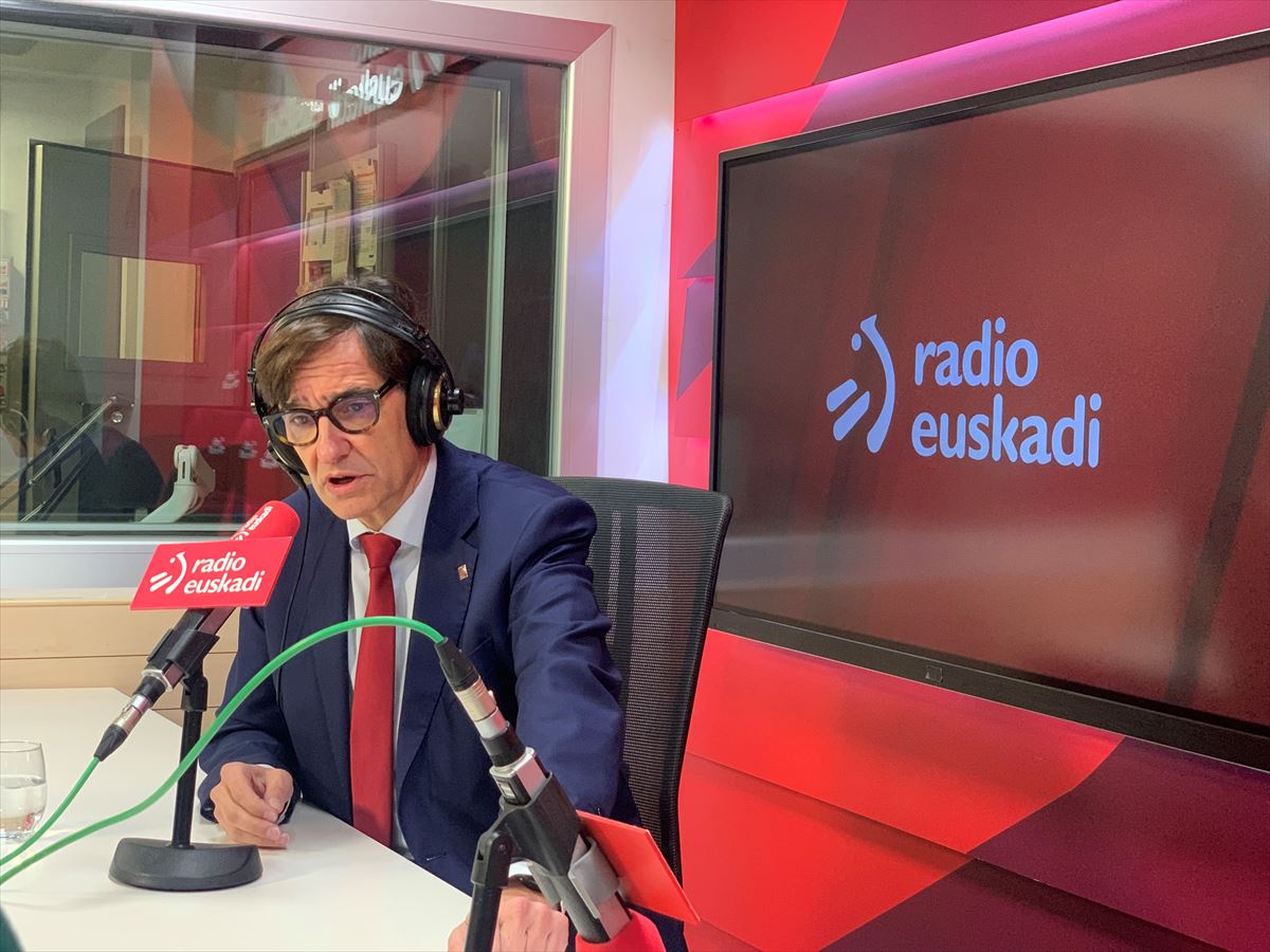 Salvador Illa. Argazkia: Radio Euskadi