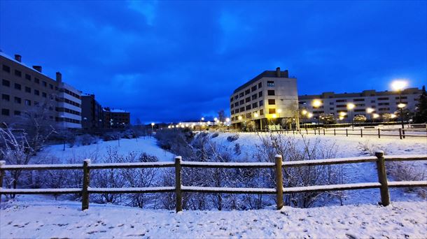 Elurra Gasteizen. Jokin Zurutuza EITB Mediako erabiltzaileak bidalitako argazkia.