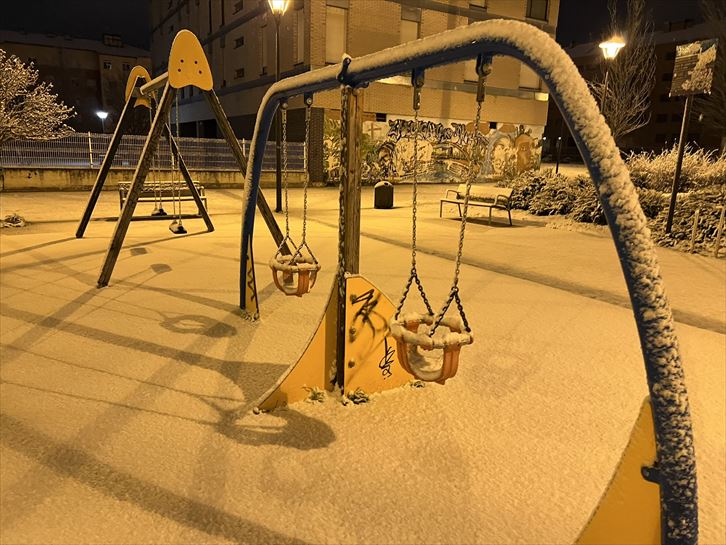 Primera nevada del año en Araba