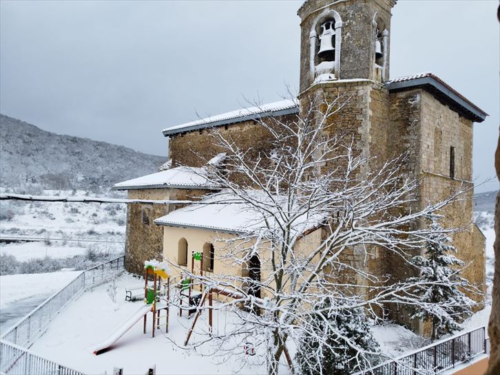 Primera nevada del año en Araba