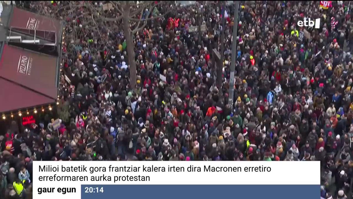 Manifestazio masiboak Frantzian erretreten erreformaren aurka