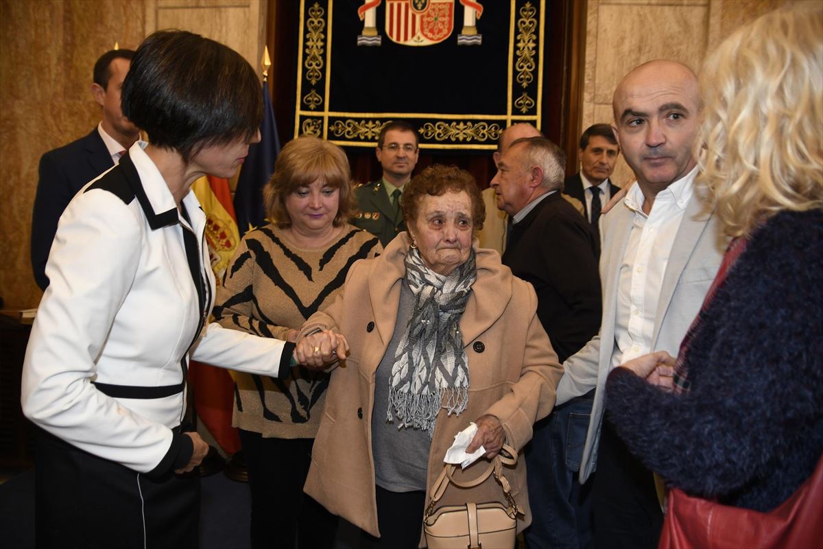 María Morales, madre de una de las víctimas del 'Caso Almeria'. Foto: EFE