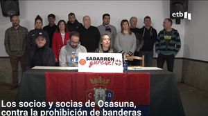 Socios y socias del Osasuna defienden los símbolos en el manifiesto ''Sadarren gureak''
