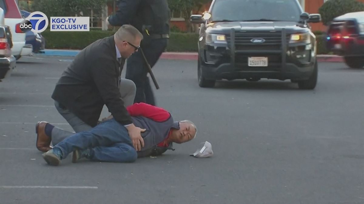 El sospechoso ha sido detenido. Imagen obtenida de un vídeo de Agencias.