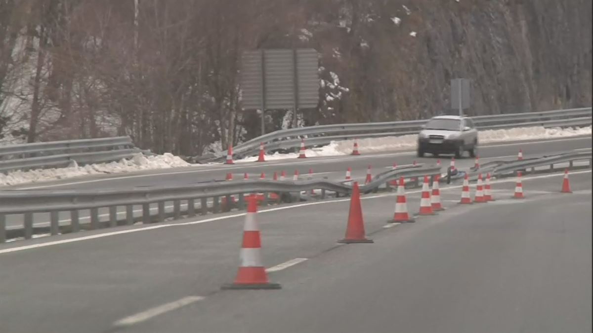 Lugar del accidente. Imagen obtenida de un vídeo de EITB Media.