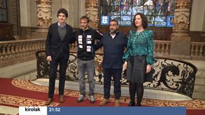 Alex Txikon recibe el homenaje de la Diputación de Bizkaia, tras regresar del Manaslu