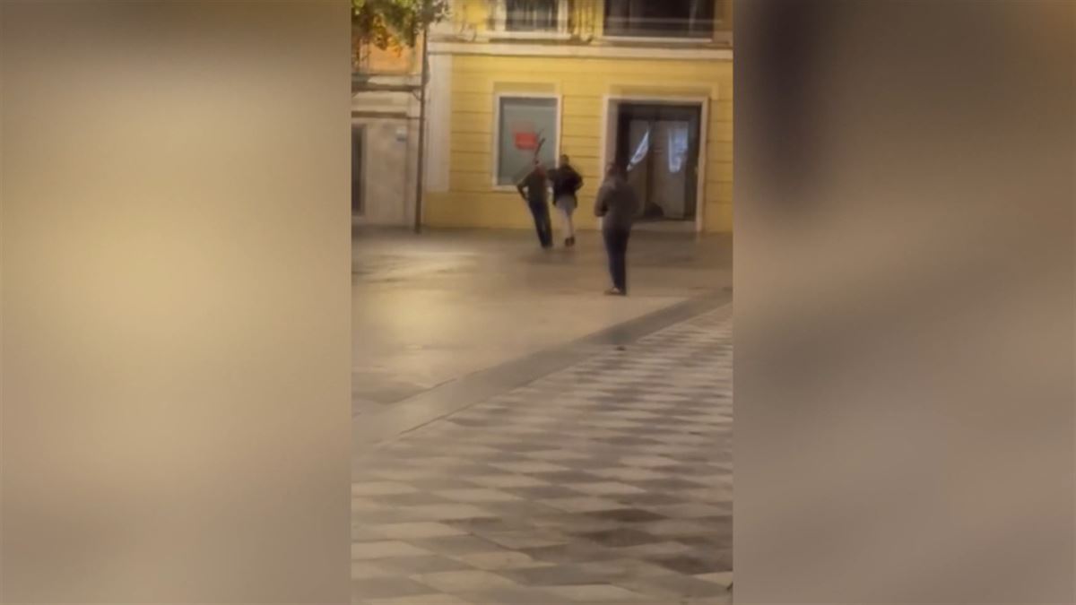 Secuencia del asesinato de Algeciras. Imagen obtenida de un vídeo de EITB Media.