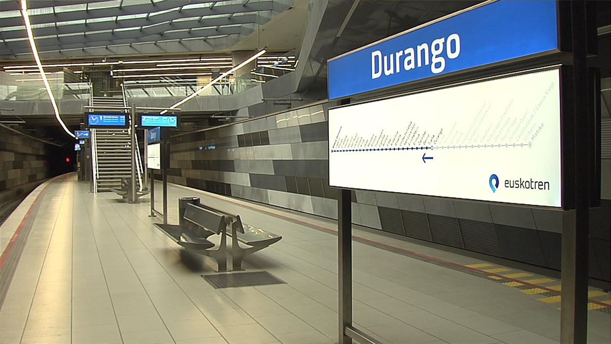 Euskotrenen Durangoko geltokia.