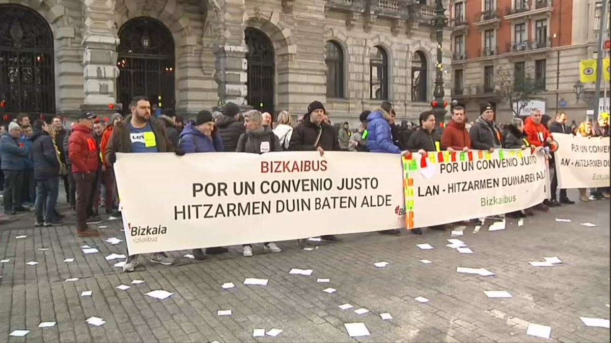 Manifestación en Bilbao. Foto: EFE