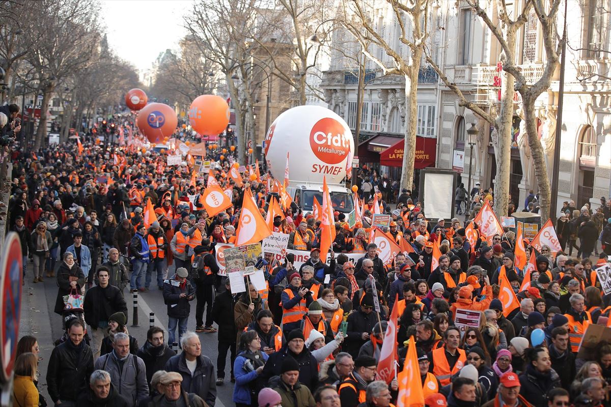 Manifestación en París. Foto: EFE