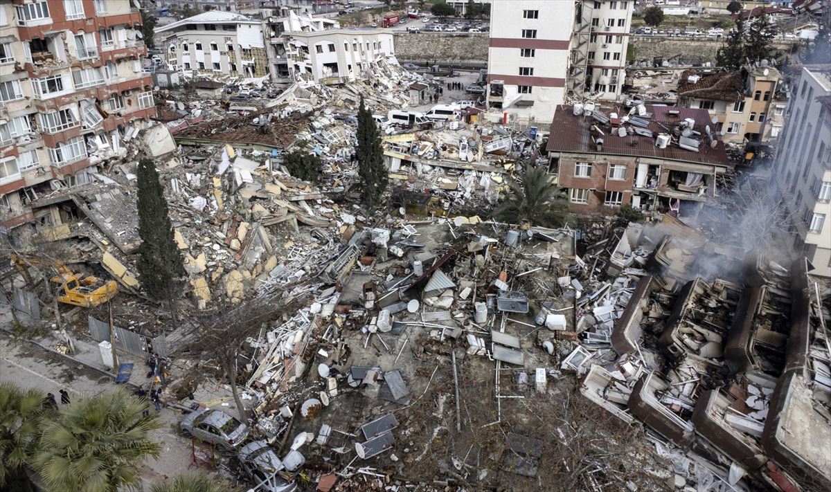 Destrucción en Hatay (Turquía). Foto: EFE