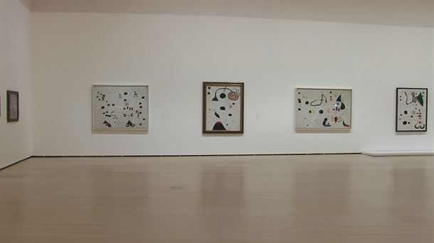 Exposición sobre Joan Miró en el museo Guggenheim de Bilbao