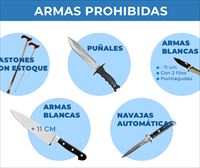 Estas son las sanciones que se endurecen en Euskadi por el mal uso de armas blancas