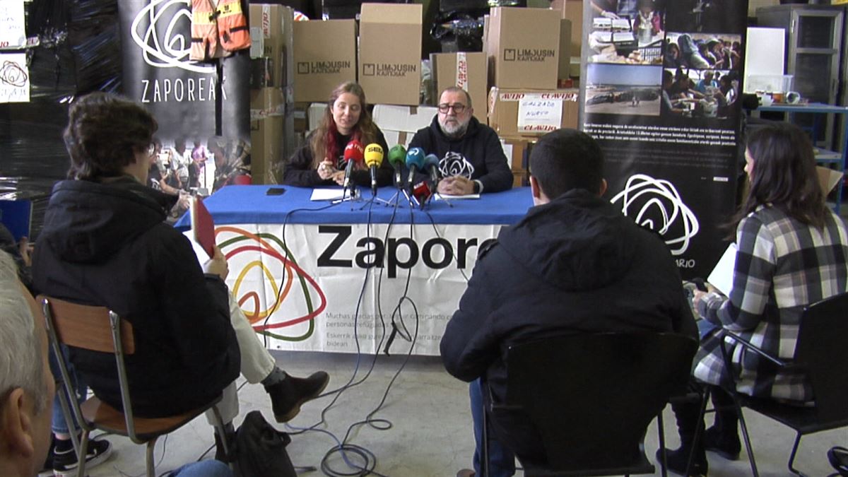 Zaporeak, DYA y diversas entes vascas recogen material para las zonas afectadas por los terremotos