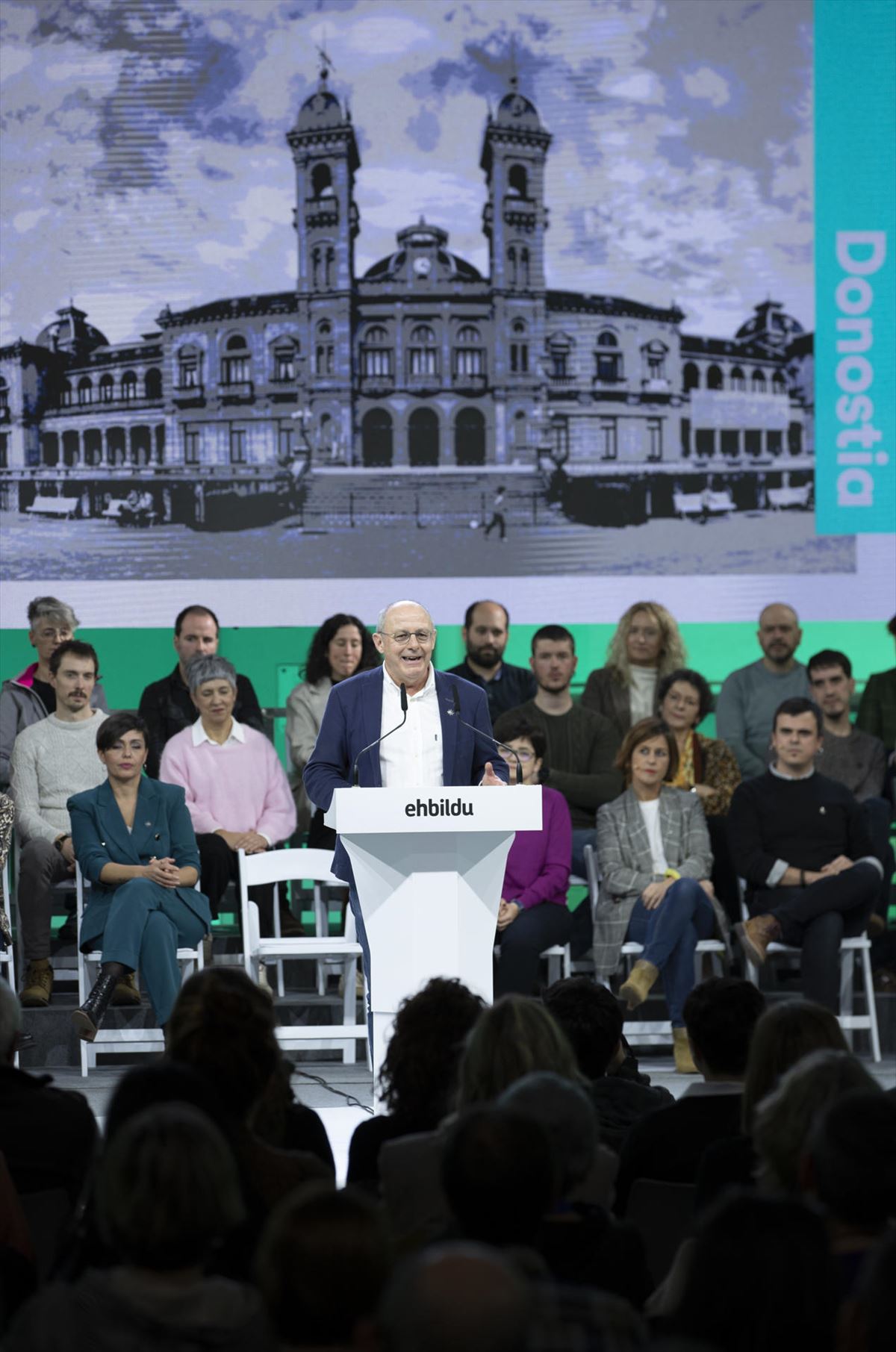 Juan Carlos Izagirre, candidato de EH Bildu a la alcaldía de Donostia. Foto: EFE