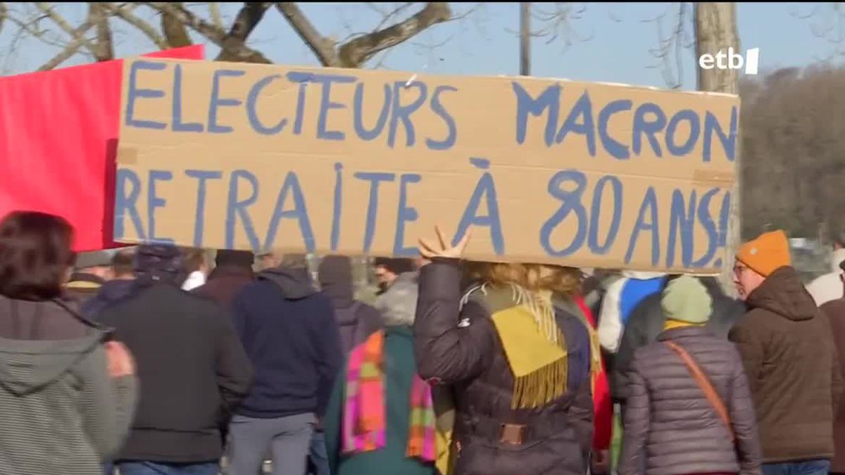 Manifestación en Baiona