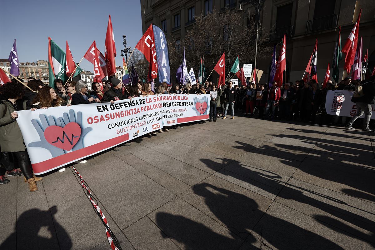 Huelga en el sector público de Navarra, el 15 de febrero.