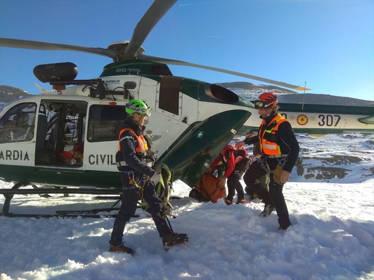 El grupo de rescate de montaña de la Guardia Civil. Foto: Guardia Civil